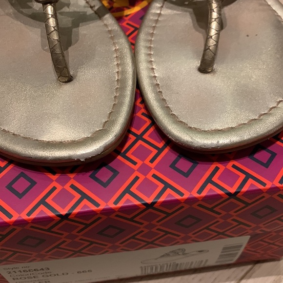 Rose gold Tory Burch Miller sandals - Picture 3 of 6